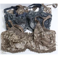 3 CHANTELLE LACE BRAS SIZE 32F