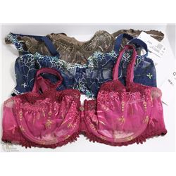 3 CHANTELLE LACE BRAS SIZE 36D