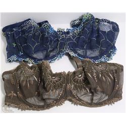 2 CHANTELLE LACE BRAS SIZE 38E, 36D