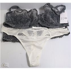 2 CHANTELLE BRA 38D WITH 2 PANTIES SIZE L
