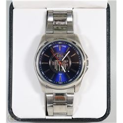 EDMONTON OILERS LOGO WATCH IN CASE