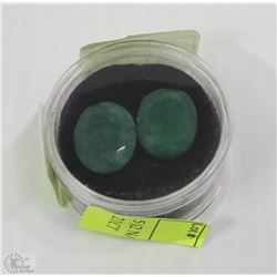 5)2 NATURAL EMERALD STONES 21CT