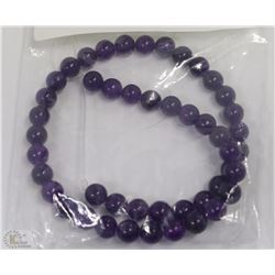 11)RUSSIAN AMETHYST 8MM LOOSE BEADS 15" WORTH