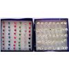 Image 1 : LOT OF 44 CRYSTAL HYPOALLERGENIC  STUD EARRINGS