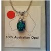 Image 1 : NATURAL AUSTRALIAN FIRE OPAL PENDANT