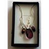 Image 1 : PLUM COLORED SWAROVSKI CRYSTAL SET