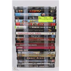 LOT OF 21 ACTION / THRILLER DVD'S