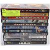 Image 1 : LOT OF 11 SUPERHERO MOVIES INCL.BLADE & SPIDERMAN