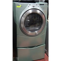 WHIRLPOOL DUET DRYER WITH FRONT LOAD ON