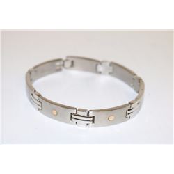 BIG BRAND STAINLESS STEEL W/ 14K YELLOW SOLID GOLD