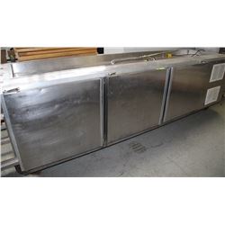LARGE 3 DOOR PREP TABLE WITH REFRIGERATION