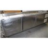 Image 1 : LARGE 3 DOOR PREP TABLE WITH REFRIGERATION