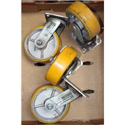 HD CASTORS LOT OF FOUR 6"X2"