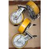 Image 1 : HD CASTORS LOT OF FOUR 6"X2"