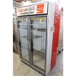 COKE DOUBLE DOOR GLASS COOLER