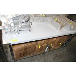 ME 13-STAINLESS STEEL WORK TABLE - 30" X 72"