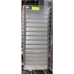 CAMBRO 1/2 SIZE 6" DEEP INSERT CONTAINERS STACK OF