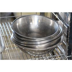 LOT OF 12 STAINLESS STEEL BOWLS