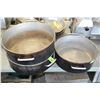 Image 1 : THREE LARGE COOKING POTS