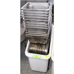 DRY INGREDIENTS BIN FILLED WITH VARIOUS SIZED