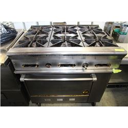 U.S. RANGE 6 BURNER GRILL WITH OVEN