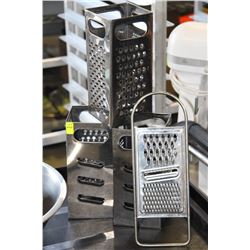 LOT OF FOUR GRATERS