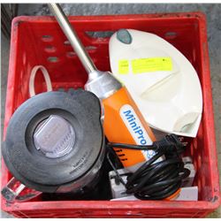 CRATE WITH PROCTOR-SILEX ELECTRIC KETTLE MODEL K19