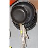 Image 1 : LOT OF EIGHT COATED FRYING PANS