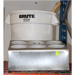 CUTLERY TRAY & BRUTE BUCKET WITH ROLLING PIN