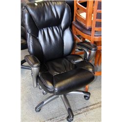 SERTA LEATHER MULTI POSITION DESK COMPUTER CHAIR