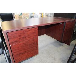 CHERRYWOOD 4 DRAWER OFFICE DESK 30'X60"X29"H
