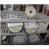 Image 1 : CONTENTS OF PLASTIC SHELVING RACK INCLUDING