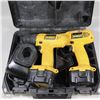 Image 1 : DEWALT 2 DRILLS WITH CHARGER AND 2 BATTERIES IN