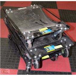 FOUR 1000LB VEHICLE DOLLIES WITH 3-1/2"DIAMETER