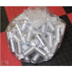 LOT OF 50 NEW ALUMINIUM CONTAINERS WITH SPRAY