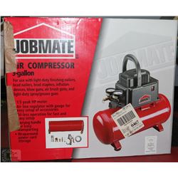 JOBMATE 3 GALLON AIR COMPRESSOR WITH HOSE