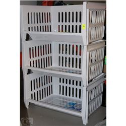 JUMBO STACKING 3PC BASKET SET