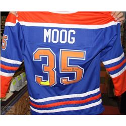 AUTHENTICATED ANDY MOOG SIGNED EDMONTON OILERS