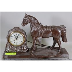 UNITED HORSE MANTLE CLOCK