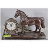 Image 1 : UNITED HORSE MANTLE CLOCK