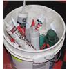 Image 1 : BUCKET W/MISC. GLUES & CAULKING