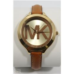 NEW MICHAEL KORS GOLD PLATED CASE WOMEN WATCH