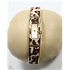 Image 1 : NEW DKNY GOLD PLATED LEOPARD PRINT WOMEN WATCH