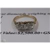 Image 1 : 14K TWO TONE GOLD LADIES THREE ACROSS DIAMOND RING