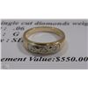 Image 1 : 14K TWO TONE GOLD LADIES DIAMOND BAND RING