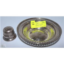 BIRKS STERLING SILVER RING BOX+SILVER CANDY DISH