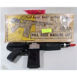 1960'S FLYING COMMANDO MACHINE GUN WITH RARE BOX