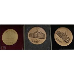#2) LOT OF 3 BRASS JAPAN COINS