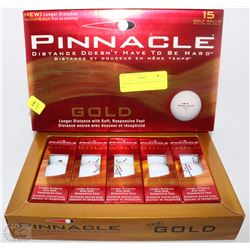 5 SLEEVES OF PINNACLE GOLD GOLF BALLS