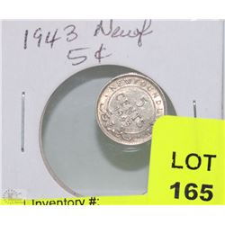 1943 NEWFOUNDLAND SMALL NICKEL